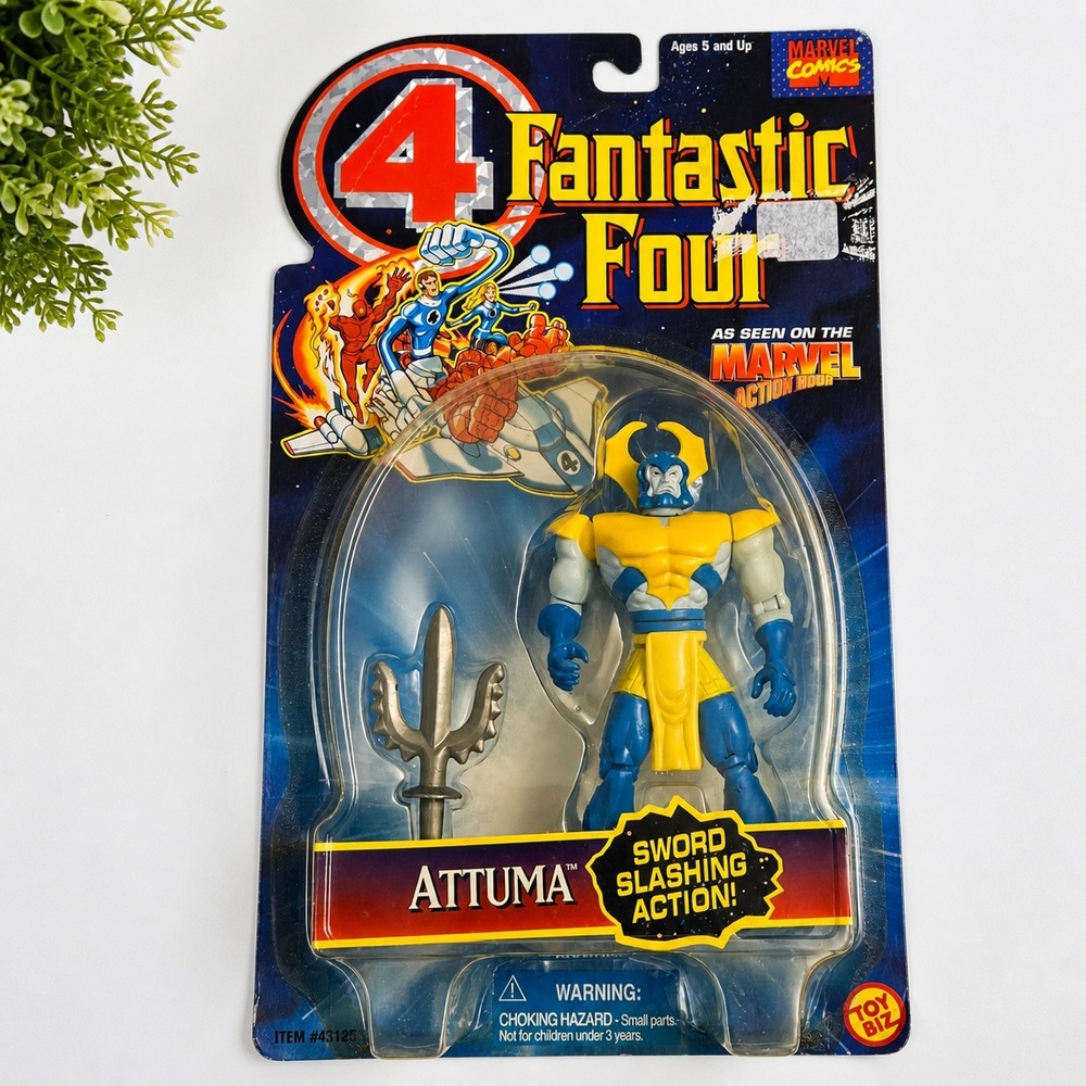 Vintage 1995 Marvel Fantastic Four Attuma Toy Biz Figure MOC‎
